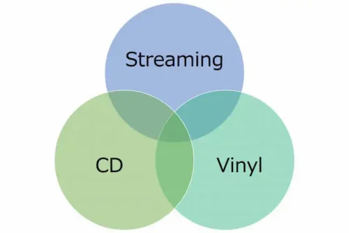 音源の分類（ネット配信、CD、レコード）