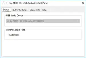 iFi (by MAR) HD USB Audio Control Panel 1